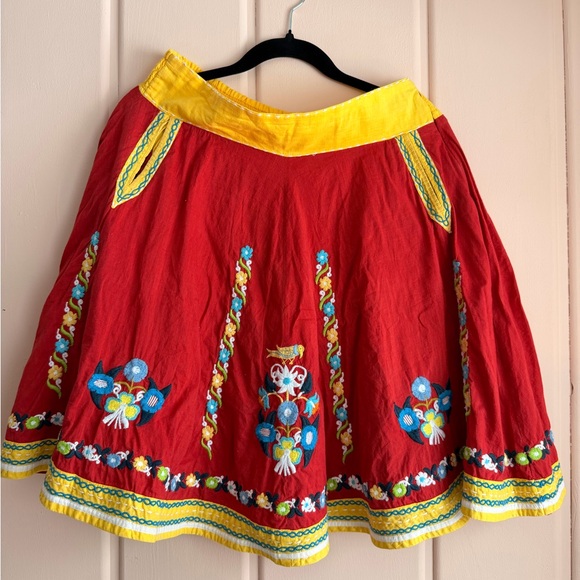 Double D Ranch Dresses & Skirts - Vintage Double D Ranchwear Embroidered Skirt SzS